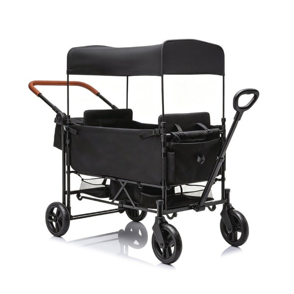 English Elm Wagon Stroller for Two Kids with All-Terrain Wheels Foldable Frame and Sun Canopy W1578P515536