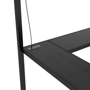 English Elm W00063aab-1 Twin XL Steel Loft Bed with Wardrobe Desk Stair Storage USB and LED W1580P191782