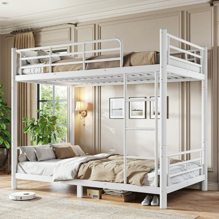 English Elm Twin XL Over XL Steel Bunk Bed Heavy Gauge Round Tube Frame No Box Spring W1580P454727