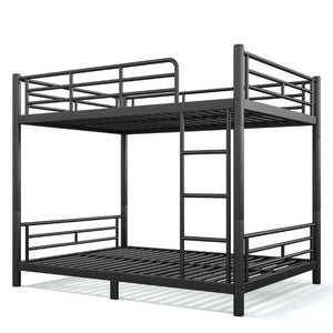 English Elm Full Over Metal Bunk Bed Heavy Gauge Steel Frame Converts to Two Beds W1580P454730