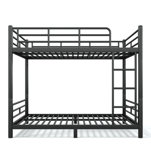 English Elm Full Over Metal Bunk Bed Heavy Gauge Steel Frame Converts to Two Beds W1580P454730