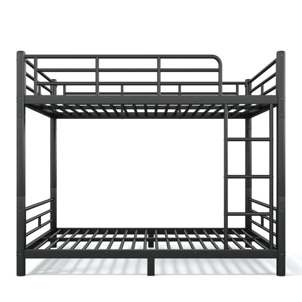 English Elm Full Over Metal Bunk Bed Heavy Gauge Steel Frame Converts to Two Beds W1580P454730