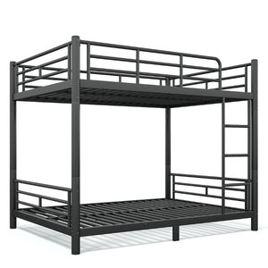 English Elm Full Over Metal Bunk Bed Heavy Gauge Steel Frame Converts to Two Beds W1580P454730