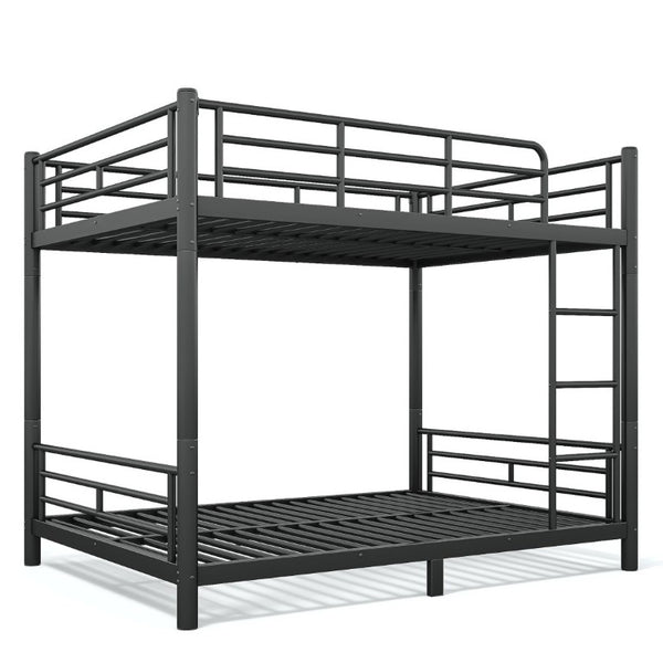 English Elm Full Over Metal Bunk Bed Heavy Gauge Steel Frame Converts to Two Beds W1580P454730