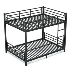 English Elm Full Over Metal Bunk Bed Heavy Gauge Steel Frame Converts to Two Beds W1580P454730