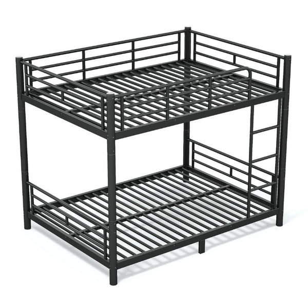 English Elm Full Over Metal Bunk Bed Heavy Gauge Steel Frame Converts to Two Beds W1580P454730