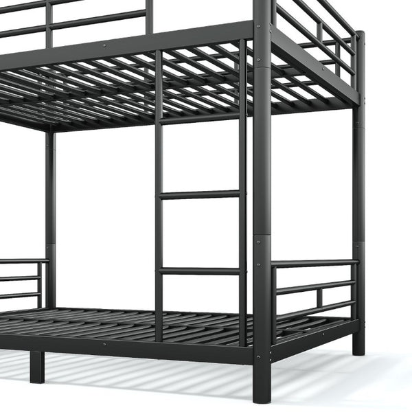 English Elm Full Over Metal Bunk Bed Heavy Gauge Steel Frame Converts to Two Beds W1580P454730
