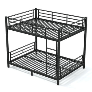 English Elm Full Over Metal Bunk Bed Heavy Gauge Steel Frame Converts to Two Beds W1580P454730
