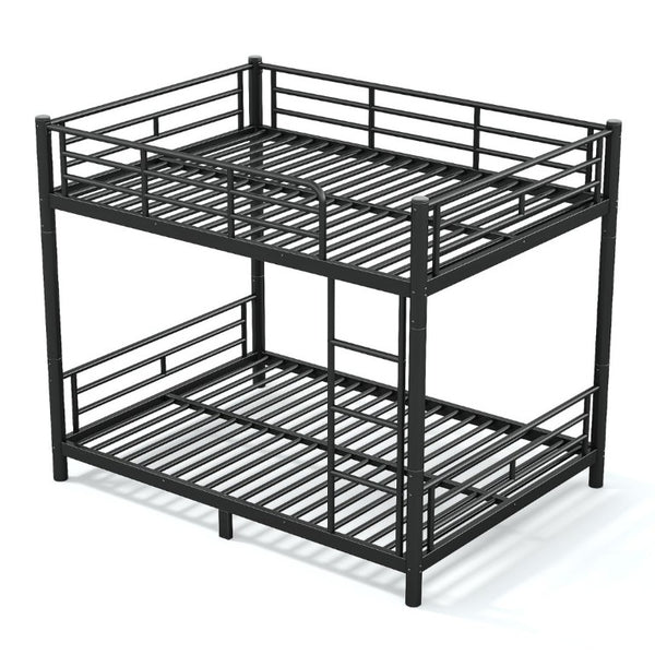 English Elm Full Over Metal Bunk Bed Heavy Gauge Steel Frame Converts to Two Beds W1580P454730