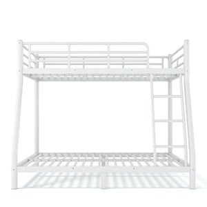 English Elm Twin Over Full Metal Bunk Bed Round Tube Steel Frame Space Saving No Box Spring W1580P454734