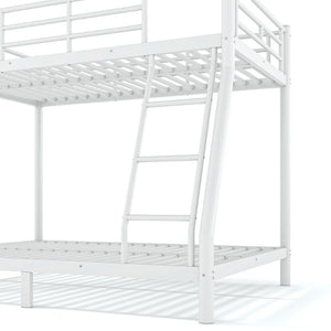 English Elm Twin Over Full Metal Bunk Bed Round Tube Steel Frame Space Saving No Box Spring W1580P454734