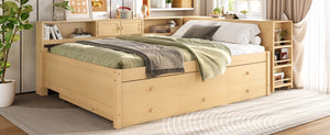 English Elm Bw00438aam-1 Full Daybed with Twin Trundle Desk Hutch and Storage for Kids Rooms W1580S00667