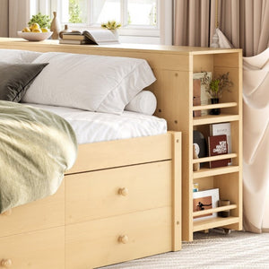 English Elm Bw00438aam-1 Full Daybed with Twin Trundle Desk Hutch and Storage for Kids Rooms W1580S00667