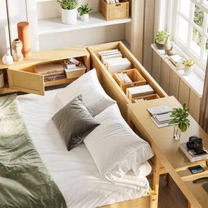 English Elm Bw00438aam-1 Full Daybed with Twin Trundle Desk Hutch and Storage for Kids Rooms W1580S00667
