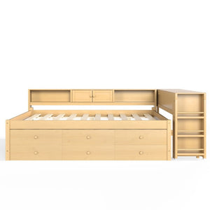 English Elm Bw00438aam-1 Full Daybed with Twin Trundle Desk Hutch and Storage for Kids Rooms W1580S00667