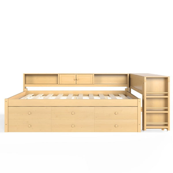 English Elm Bw00438aam-1 Full Daybed with Twin Trundle Desk Hutch and Storage for Kids Rooms W1580S00667