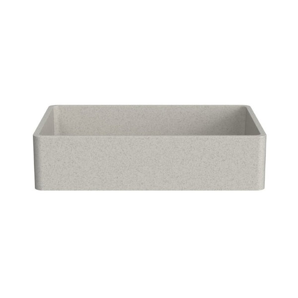 English Elm 19.68 Inch Artisan Concrete Above Counter Vessel Sink Matte Rectangular Bathroom Basin Beige+Grey W1613P563149