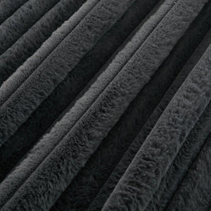 English Elm [new Arrived] Oversized Corduroy Chaise Lounge with Movable Ottoman for Living Room Dark Gray W1628P206064