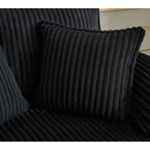 English Elm [new Arrived] Corduroy Oversized Chaise Lounge with Reclining Backrest and Deep Plush Seat W1628P252005