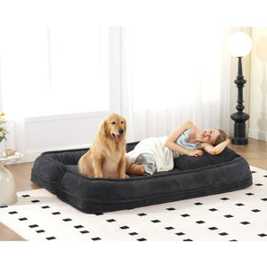 English Elm [new Chenille Floor Loveseat Sleeper with Adjustable Backrest for Two Adults and Pets Black W1628P348791