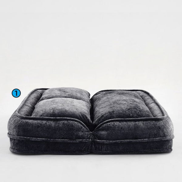 English Elm [new Chenille Floor Loveseat Sleeper with Adjustable Backrest for Two Adults and Pets Black W1628P348791