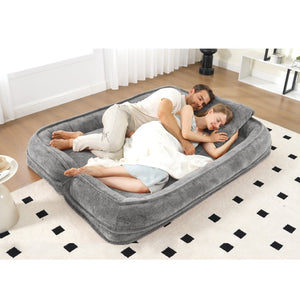 English Elm [new Chenille Floor Loveseat Sleeper with Adjustable Backrest for Two Adults and Pets Light Gray W1628P348792
