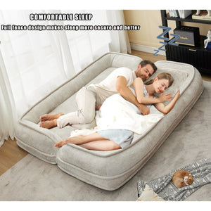 English Elm [new Chenille Floor Loveseat Sleeper with Adjustable Backrest for Two Adults and Pets Beige W1628P348795