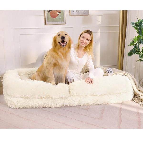 English Elm [new Arrived] Faux Fur Convertible Floor Lounger Plush Gaming Sofa Bed for Living Room Beige W1628P387376