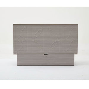 English Elm New Queen Murphy Cabinet Bed with Folding Mattress Oversized Drawer and USB Charging W1628S00011