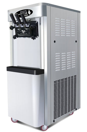 English Elm Commercial Soft Serve Ice Cream Machine Three Flavor SUS304 Steel 30L Per Hour W1676P146593