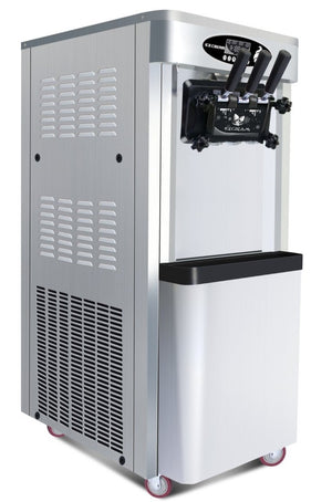 English Elm Commercial Soft Serve Ice Cream Machine Three Flavor SUS304 Steel 30L Per Hour W1676P146593