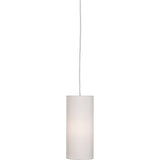 Robert Abbey Elena Pendant Painted White Finish Pearl Dupioni Fabric Shade