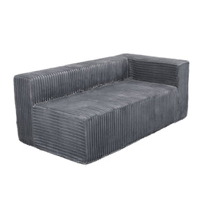 English Elm Modern Chenille Sectional with Right Chaise Modular Living Room Sofa and Six Pillows W1710P293205