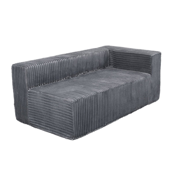 English Elm Modern Chenille Sectional with Right Chaise Modular Living Room Sofa and Six Pillows W1710P293205