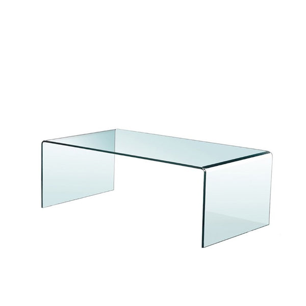 English Elm Big Tempered Glass Coffee Table Low Profile Sliding Panel Design for Living Rooms W1718P234153