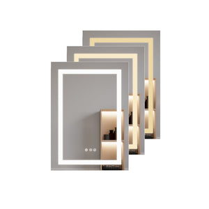 English Elm 26x20 Aluminum Led Medicine Cabinet Anti-fog Dimmable Mirror Recessed or Surface Mount W1738100833