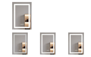 English Elm 26x20 Aluminum Led Medicine Cabinet Anti-fog Dimmable Mirror Recessed or Surface Mount W1738100833