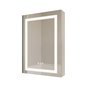 English Elm 26x20 Aluminum Led Medicine Cabinet Anti-fog Dimmable Mirror Recessed or Surface Mount W1738100833