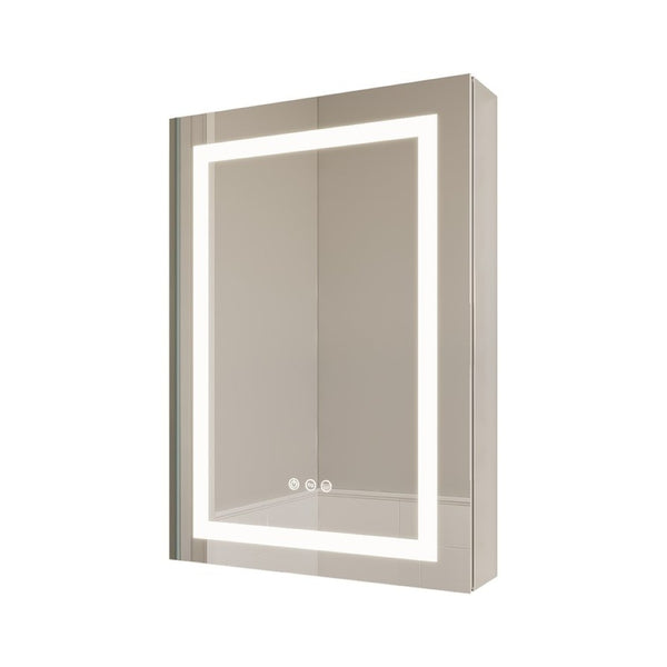 English Elm 26x20 Aluminum Led Medicine Cabinet Anti-fog Dimmable Mirror Recessed or Surface Mount W1738100833