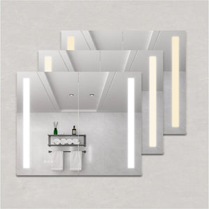 English Elm 36 X 30 Aluminum Medicine Cabinet Led Lighted Vanity Mirror Anti-fog Dimmable Bath W1738100836