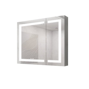 English Elm 36X30 Aluminum Medicine Cabinet with LED Vanity Mirror Anti-Fog Recessed Bath Storage W1738100838