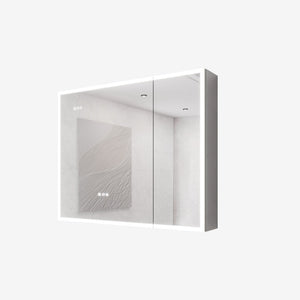 English Elm Bathroom Led Medicine Cabinet Double Door Mirror with Defogger Dimmer and Smart Display W1738100840