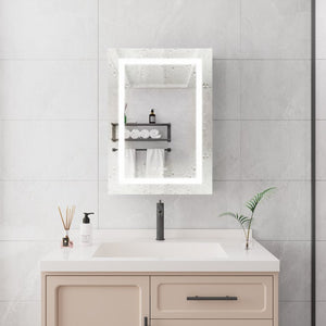 English Elm 20 X 28 Aluminum Wall Medicine Cabinet Dimmable Led Anti-fog Touch Bathroom Mirror W173894722