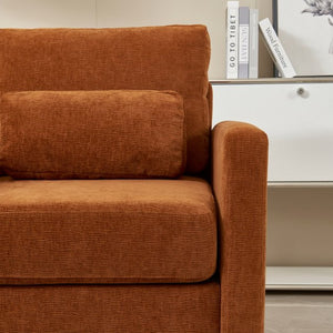 English Elm [modern Chenille Armchair Solid Wood Frame High-density Foam Seat for Living Room W1765P172323