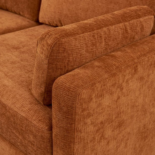 English Elm [mid-century Chenille Loveseat Solid Hardwood Frame Pillow Back 2-seat Compact Sofa W1765P172333