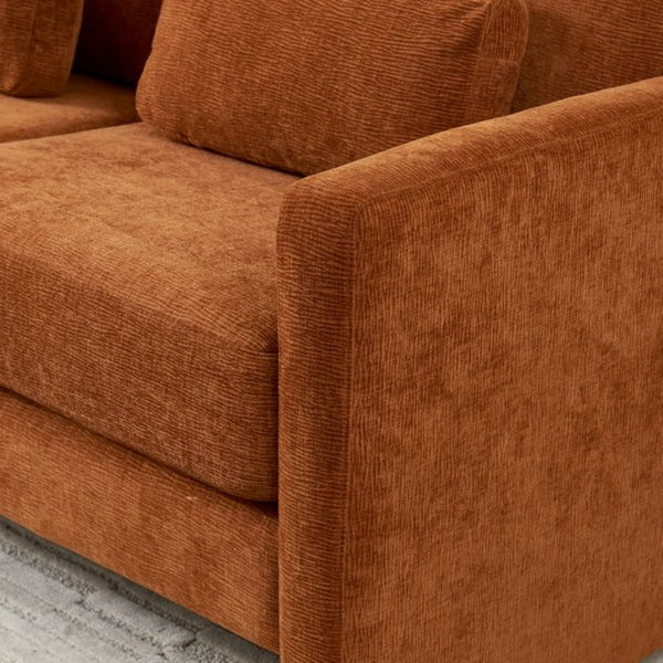 English Elm [mid-century Chenille Loveseat Solid Hardwood Frame Pillow Back 2-seat Compact Sofa W1765P172333