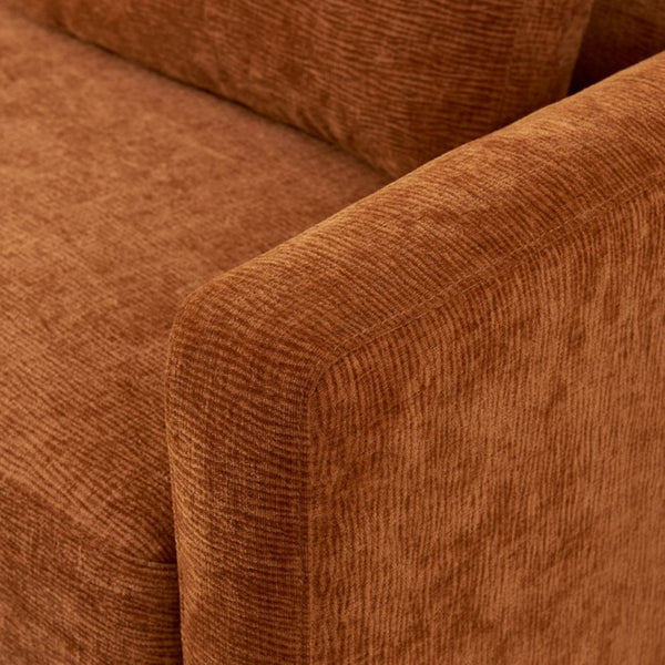 English Elm [mid-century Chenille Loveseat Solid Hardwood Frame Pillow Back 2-seat Compact Sofa W1765P172333