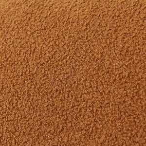 English Elm [sherpa Upholstered Compact Loveseat with Plush Pile Foam Cushions for Studio Apartment Orange W1765P172415