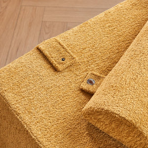 English Elm High-density Foam Tatami Floor Lounger Velvet Foldable Guest Bed for Studio Living W1765P342018