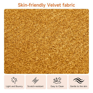English Elm High-density Foam Tatami Floor Lounger Velvet Foldable Guest Bed for Studio Living W1765P342018